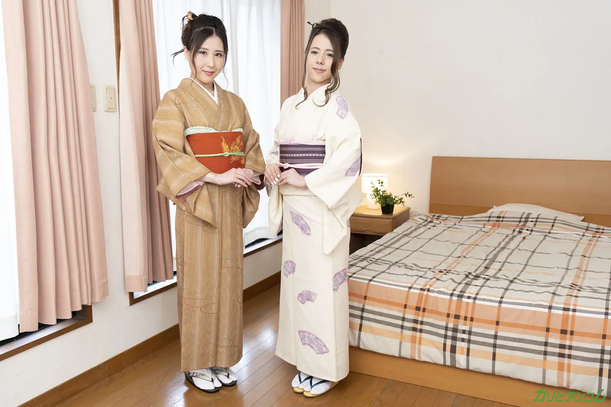 和服に包まれた美痴女たち 〜欲張りさんには３P中出し２連発〜-3