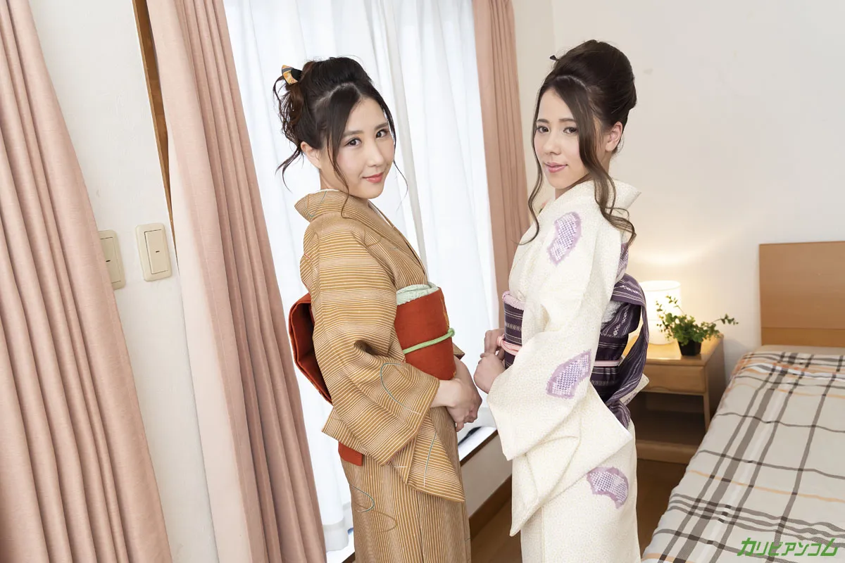 和服に包まれた美痴女たち 〜欲張りさんには３P中出し２連発〜-4