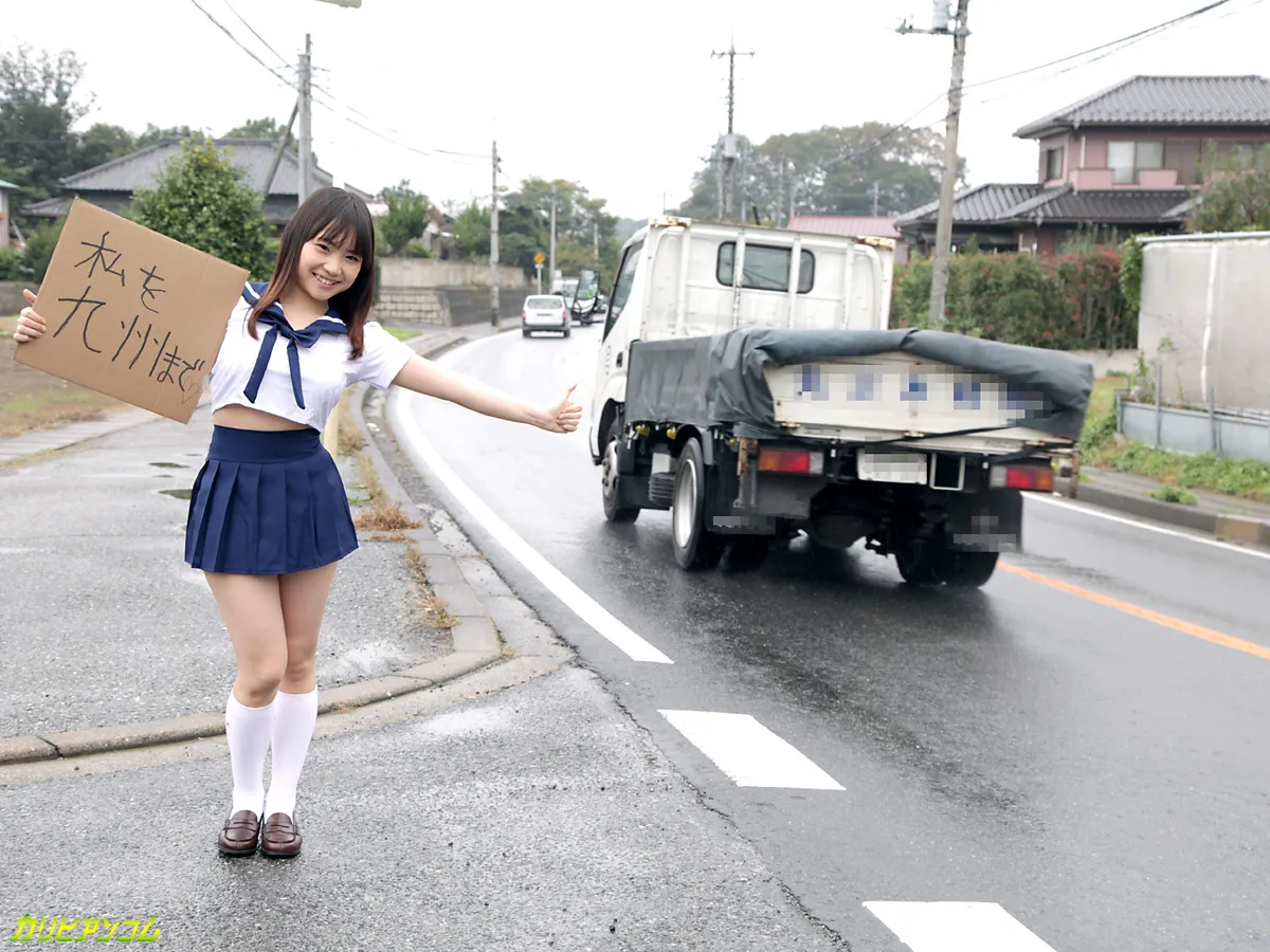 所持金ゼロ！目指せ九州！１０２ｃｍ爆乳ヒッチハイク！-5