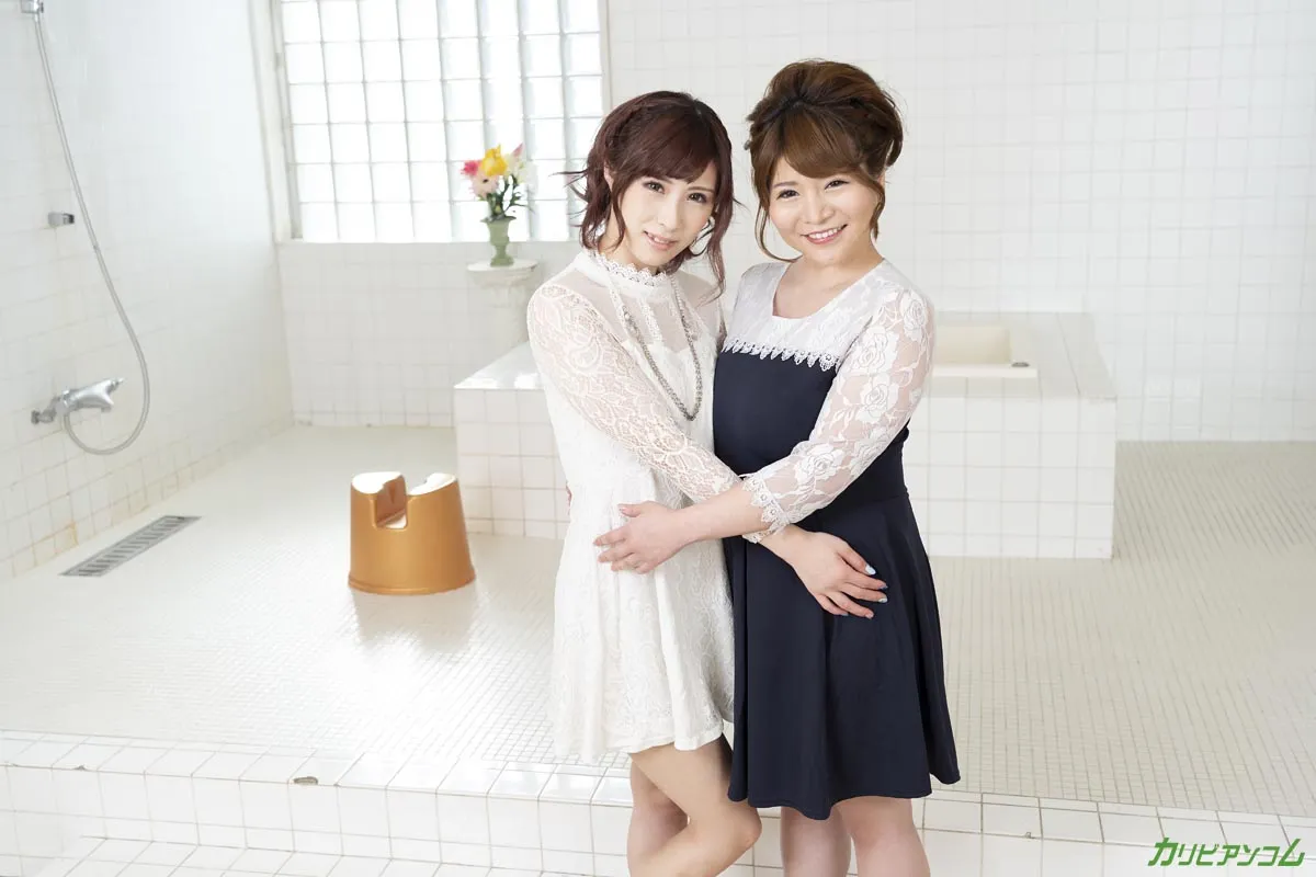 かり美びあんず 〜レンタルルームで貝合わせ巨乳カップル〜-1