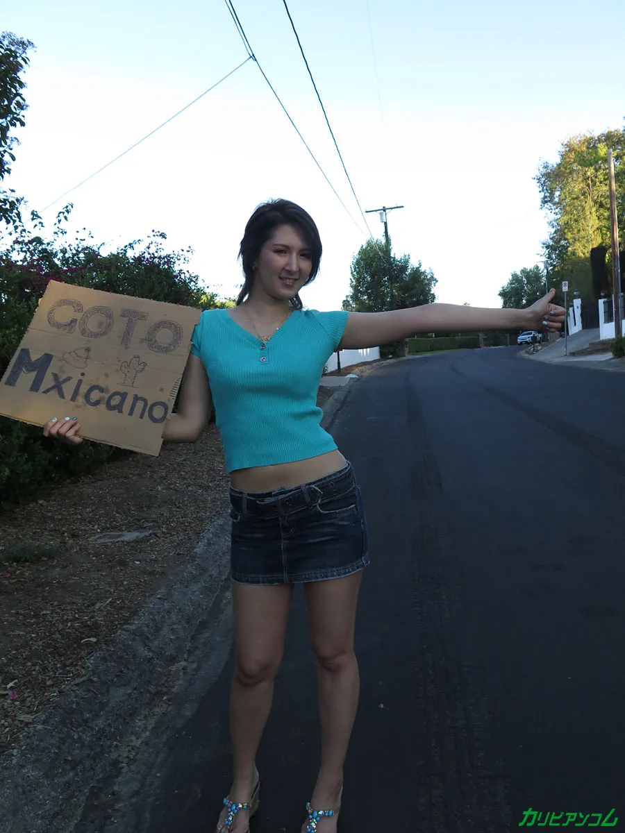 所持金ゼロ！目指せメキシコ！ハーフ美女ヒッチハイク-4