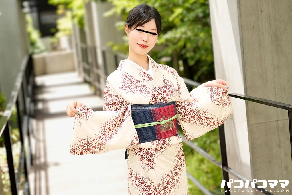 はだけた着物から覗く純白肌のGカップ美熟女をとことんやりまくる-4