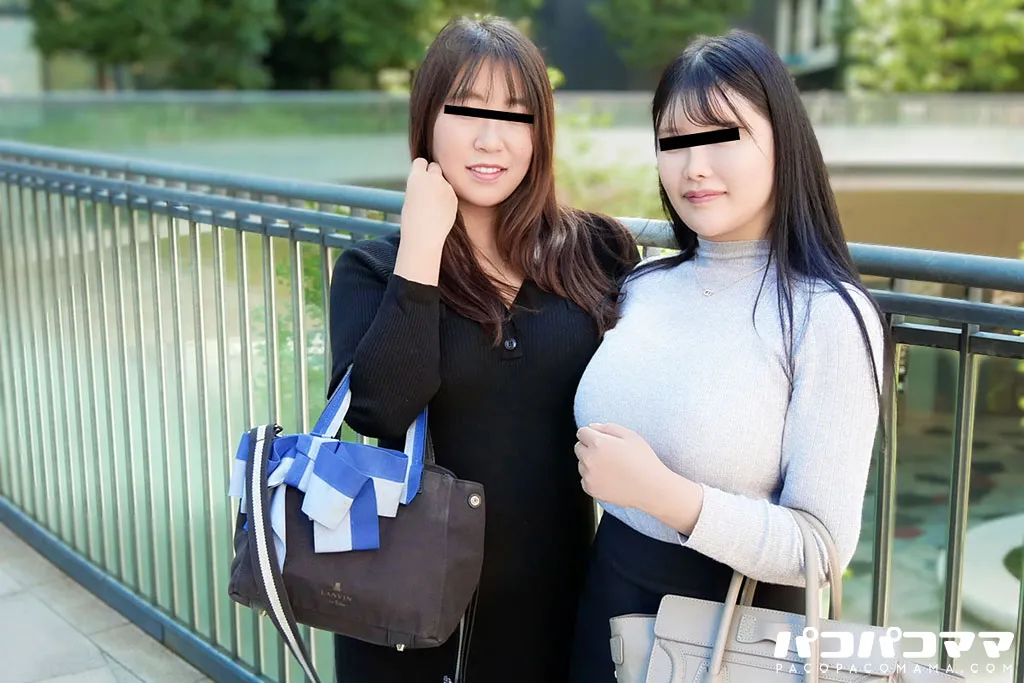 仲良し巨乳熟女2人組とハーレム中出し-1