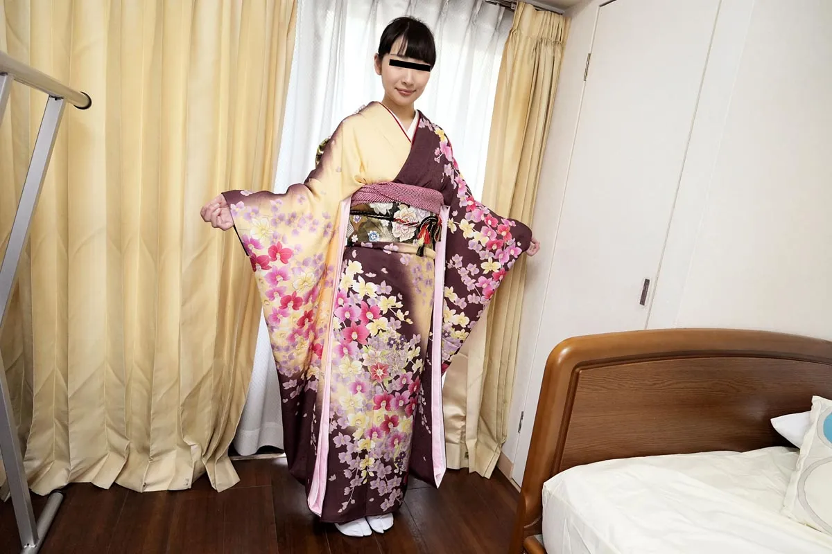 イキまくり振袖軟巨乳娘-1