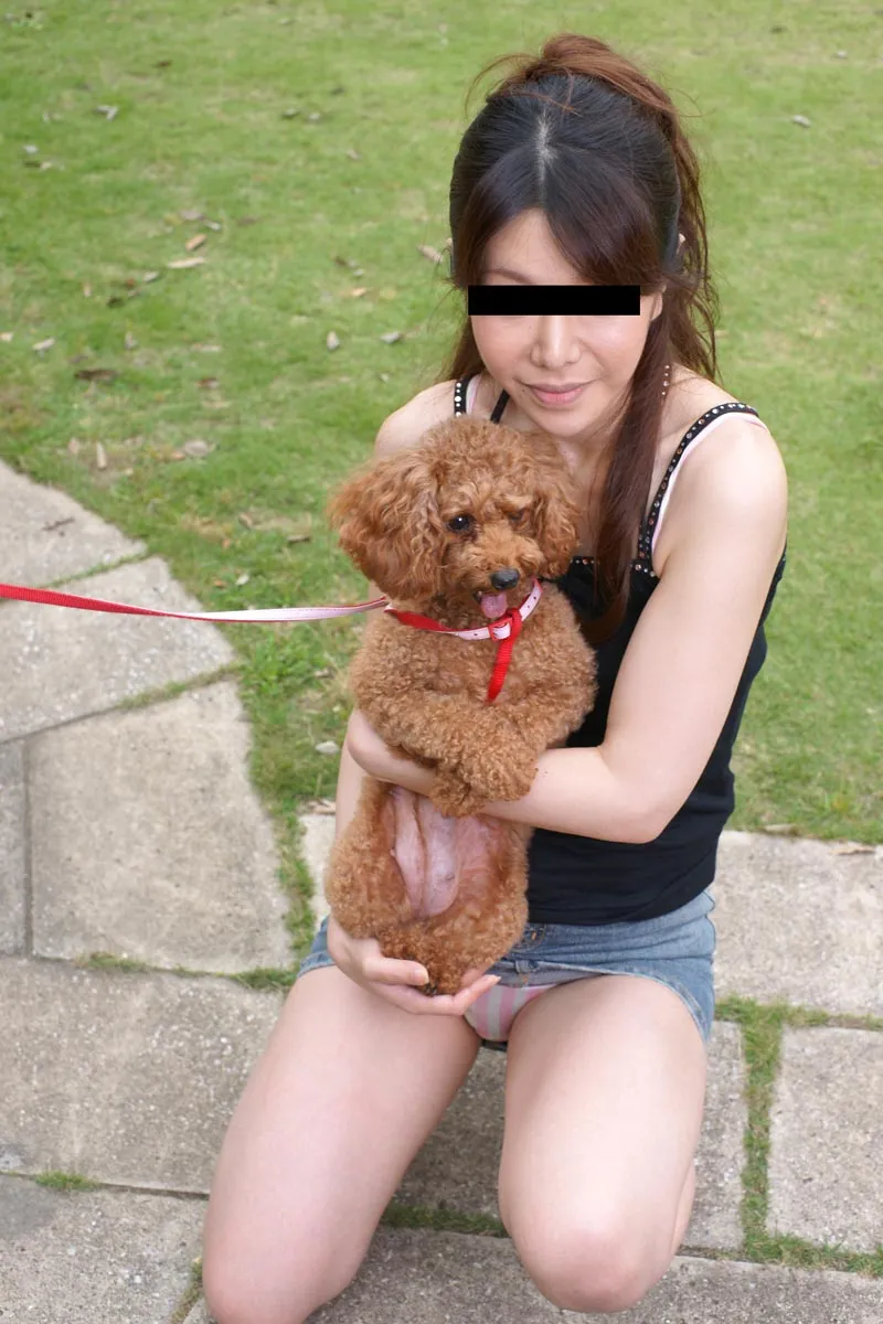 可愛い犬をダシに色白スレンダー美人をナンパでゲット！-2