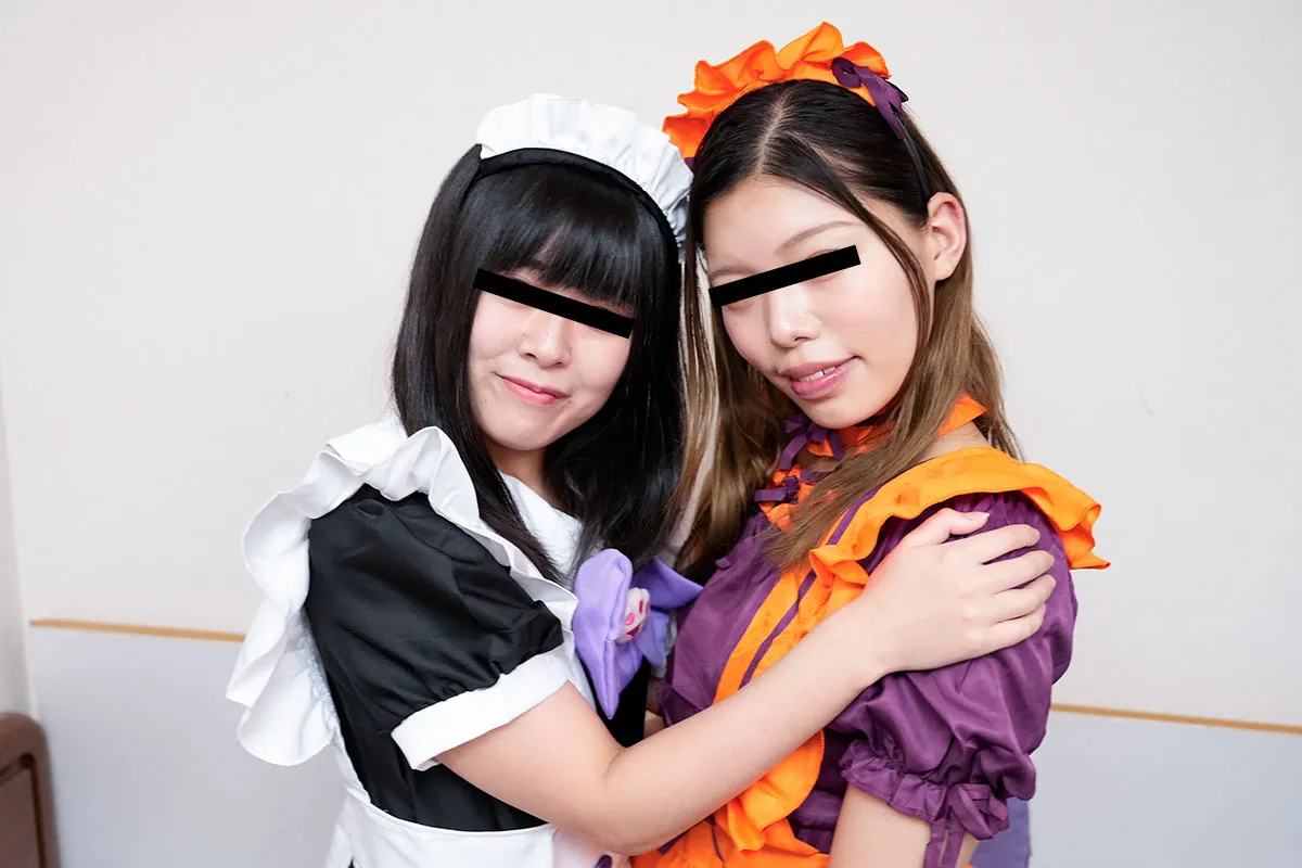 おんな友達といっしょ ～ハロウィンナイトはコスプレ女子2人と仲良く3P～-2